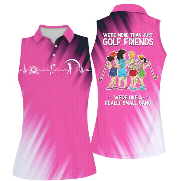 golffriendsniceshotteammuticolorsleevelesswomenpoloshirtforladiesgolfshirt