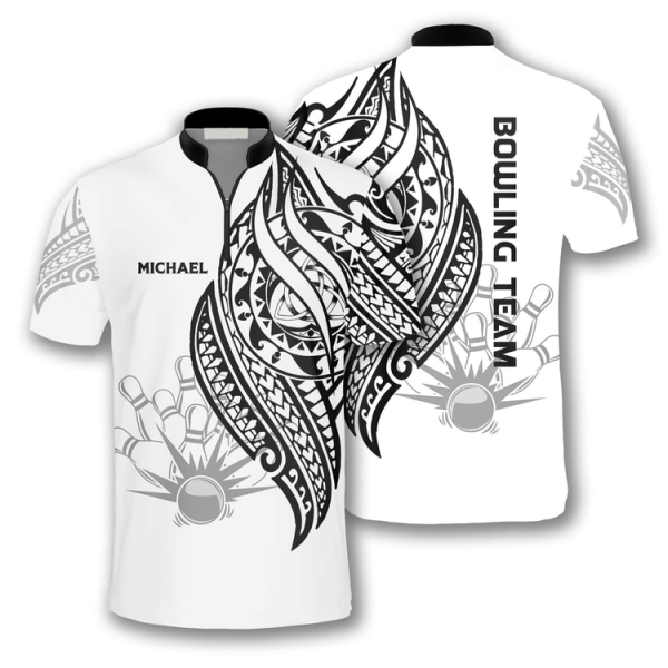 personalized white tribal custom